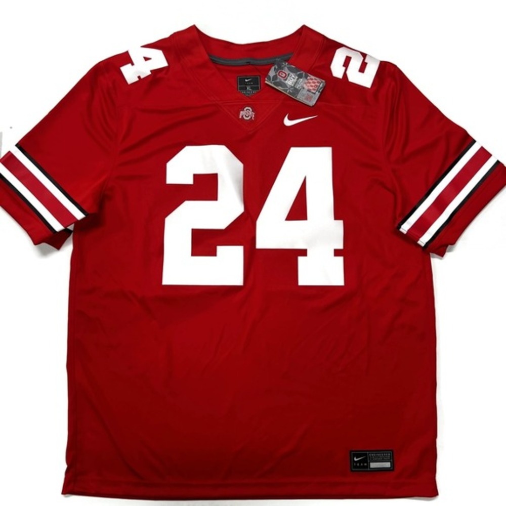 Nike Ohio State Buckeyes Jersey Mens XL Red #24‎ Bryan New NWT Football College